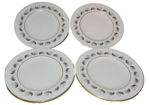 Wedgwood Stardust Bread & Butter Plate Gold Trim Set of 4 Bone China England - Picture 1 of 5