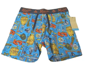 ORIGINAL PENGUIN Fish Gear Print Logo Knit Cotton Boxer Briefs sz S NWT$24 - Picture 1 of 1