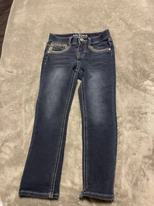 Girls Arizona Jean Co Embellishment Denim Jeggings Size 5R - Picture 1 of 4