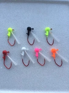 10 pack 1/24 Painted Weedless Crappie Jig Heads - Picture 1 of 8