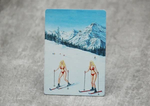 80's Taiga Ski Weekend - Satirical Fan Art Dual land MTG - Picture 1 of 5