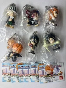Bleach figure strap key chain set of 6 Ichigo Kurosaki Kon Rukia Kuchiki Uryu Is - Picture 1 of 2