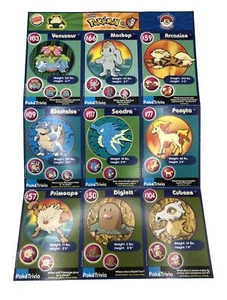 Burger King’s Pokémon The First Movie Cards Master Training Sheet 3 Uncut - Picture 1 of 3