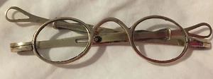 Antique Eye Glasses Vintage Magnifying Reading Spectacles Hoop Ear SIdes 1850 - Picture 1 of 11