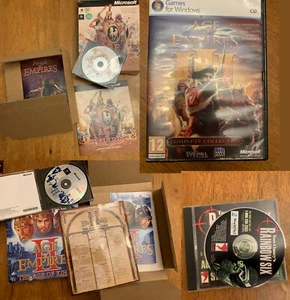 age of empires - aoe 2 age of kinds - both pc game with box - aoe3 - rainbow six - Picture 1 of 6
