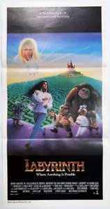Póster original australiano Laberinto 1986 - Imagen 1 de 1