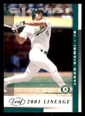 Leaf Lineage #132 2002 Jason Giambi New York Yankees Foto 1 de 2