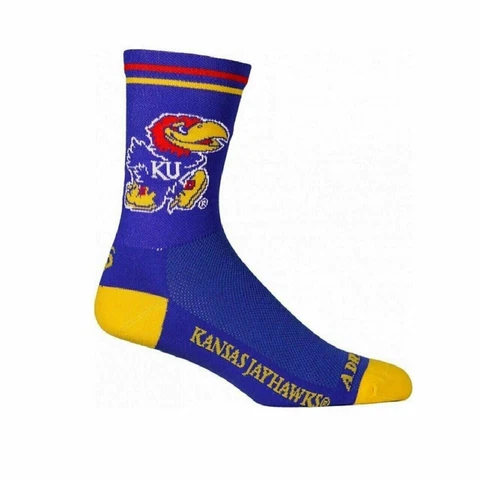 Socks Kansas University Jayhawks Officially Licensed Multi Purpose crew length 5 Cover