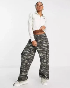 The North Face Women 100 Glacier Cropped Coat Sweaters fleece 1/4 Zip 1142 - Picture 1 of 11