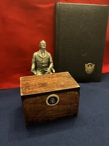 LANCE PEWTER STATUE of FRANKLIN ROOSEVELT - Picture 1 of 7