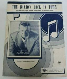 The Banjo's Back in Town Shuman Brown Sammy Kaye Piano Vocals 1955 World Music - Picture 1 of 5