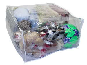 1-Pack Jumbo Heavy Duty Vinyl Zippered Storage Bags (Clear) (24" x 20" x 11") - Picture 1 of 4