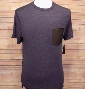 RBX XTrain Men's S Performance Athletic Shirt Blue Short Sleeve Crew Neck - Picture 1 of 8