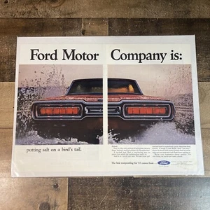 1964 Ford Motor Company Thunderbird - Putting Salt on Bird's Tail 2-Page Ad - Picture 1 of 9