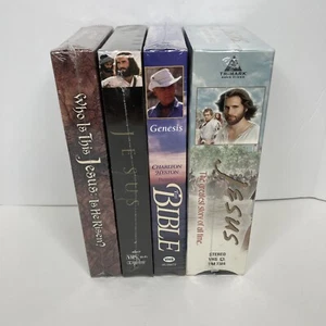 Religious VHS Lot - The Bible, Jesus, Who Is This Jesus: Is He Risen? New SEALED - Picture 1 of 10