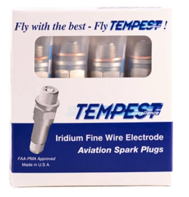 URHM40E SPARK PLUGS X 4  ( alt part RHM40E) - NEW AVIATION SPARK PLUGS - image 1 of 2