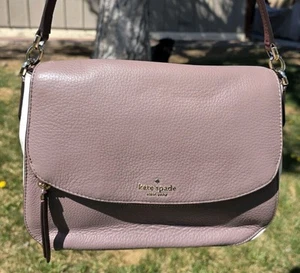 Kate Spade New York Jackson Soft Pebbled Leather Medium Flap Shoulder Bag - Picture 1 of 16
