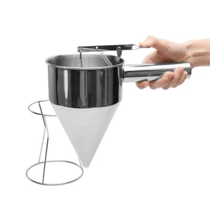 Batter Dispenser, Multipurpose 40oz Stainless Steel Pancake Batter Funnel Dis... - Picture 1 of 8