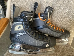 Mens Torspo 50 Ice Hockey Skates Size 10.5D Hexlyte Pika Blades - Picture 1 of 9