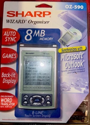 SHARP Wizard Organizer OZ-590 8 mb Memory -  NEW Factory Sealed - Image 1 of 4