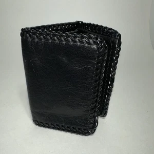 Cartera triple plegable negra - Imagen 1 de 5