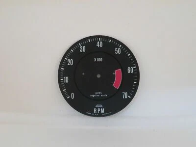 Placa frontal de esfera de tacómetro marca Jaeger se adapta a Sunbeam Alpine serie 5 RVI2411/01 Foto 1 de 3