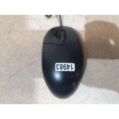 Logitech M-SBF96 Optical Mouse Black Wired PS/2 3-Buttons Scroll Wheel Compact - Image 1 of 4