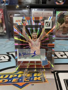UFC- 2023 Panini Donruss Silver Laser Rated Rookie Anthony Hernandez /99