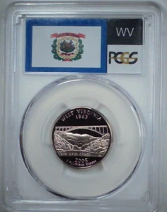 2005-S 25C State Quarter PCGS PR69 DCAM West Virginia Clad 24crt0519 - Picture 1 of 4