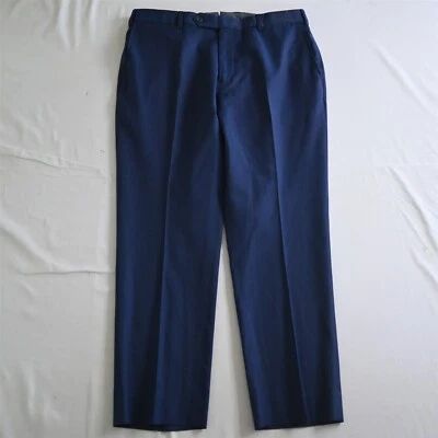Estrato Tabaldo Togna 1840 Wool 33x28 Blue Italy Slim Mens Dress Pants - Image 1 of 4