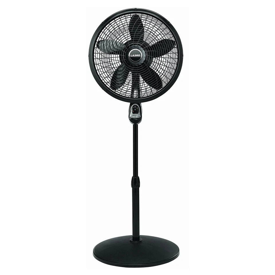 Lasko 1843 18 inch Pedestal/Standing Fan - Black