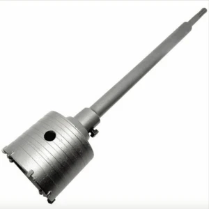 FRESA A TAZZA MM 100 CAROTATRICE CON ASTA SDS PLUS 350 MM CEMENTO MURO MATTONI - Foto 1 di 3