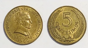 Uruguay 5 Centesimos 1960 ~ Collectible Coin - Picture 1 of 1