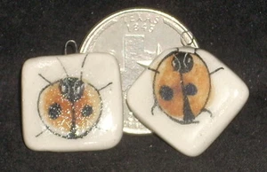 Tonala Style Painted Kitchen Brown Lady Bug Tile 1:12 TC407 Mexican 8021 - Picture 1 of 3