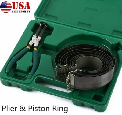 Compresor profesional de anillo de pistón de 14 piezas con alicate de trinquete y estuche de transporte Foto 1 de 4