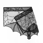 Bat Spider Web Stove Cloth Cobweb Mantle Scarf Fireplace Mantel Decor Halloween