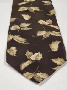Structure Classic 4" Men's Tie 100% Silk Brown - Picture 1 of 4