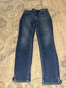 VIGOSS MARLEY Super Skinny Sz 24 X 26 Jeans Mid-Rise Stretch Blue Denim - Picture 1 of 7