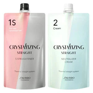Crystallizing Hair Straightener 1S+2 800g SHISEIDO Hair Rebonding Renewal Japan - Picture 1 of 1
