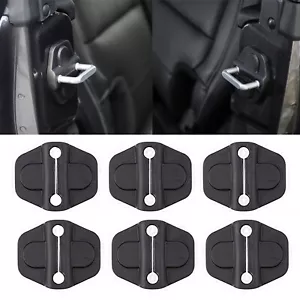 Cubiertas protectoras de cierre de puerta de automóvil para Jeep Wrangler JL JLU 2018+ negro - Imagen 1 de 6