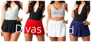 Women's Short Mini Skirt - High Waist Stretchy Micro Mini Skimpy Party Skirt - Picture 1 of 35