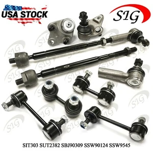 For 1996 - 2002 Toyota Corolla Front & Rear Sway Bar Ball Joint Tie Rod 10PC Kit - Picture 1 of 7