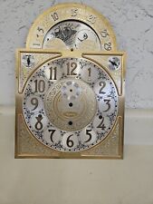 Ridgeway Grandfather Clock Moon Dial Face Triple Chime Raised Brass. GH8