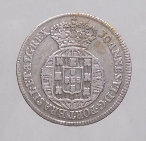 Portugal 3 vintens 60 reis  D. Joaõ VI nd 1816 Silver KM#351 - Picture 1 of 2