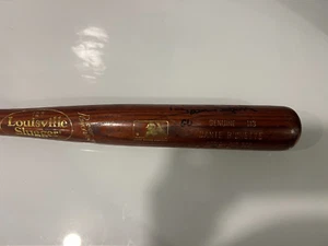 DANTE BICHETTE BOSTON RED SOX GAME USED CRACKED SIGNED LOUISVILLE SLUGGER BAT - Picture 1 of 3