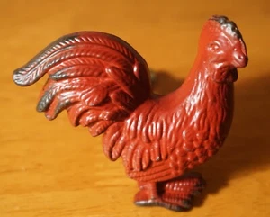 Rustic Red Rooster Drawer Knob Farmhouse Kitchen Cabinet Pull Country Chic Decor - Picture 1 of 2