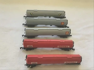 GRAHAM FARISH N GAUGE JOB LOT OF 5x VARIOUS 100 TON TANK WAGONS - Picture 1 of 4