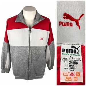 Puma Womens XL Jacket Gray Full Zip Vintage 90s Macht's Mit Qualitat Collection - Imagen 1 de 12
