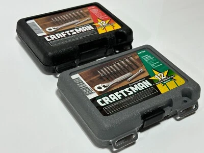 Craftsman Tools EE. UU. 34781 34782 NUEVO 12 piezas SAE MÉTRICO 1/4’ Dr. Juegos de trinquete de zócalo Foto 1 de 4