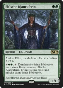 1X NM Elvish Clancaller (Elfische Klanruferin) Foil GERMAN Core Set 2019 - Picture 1 of 1